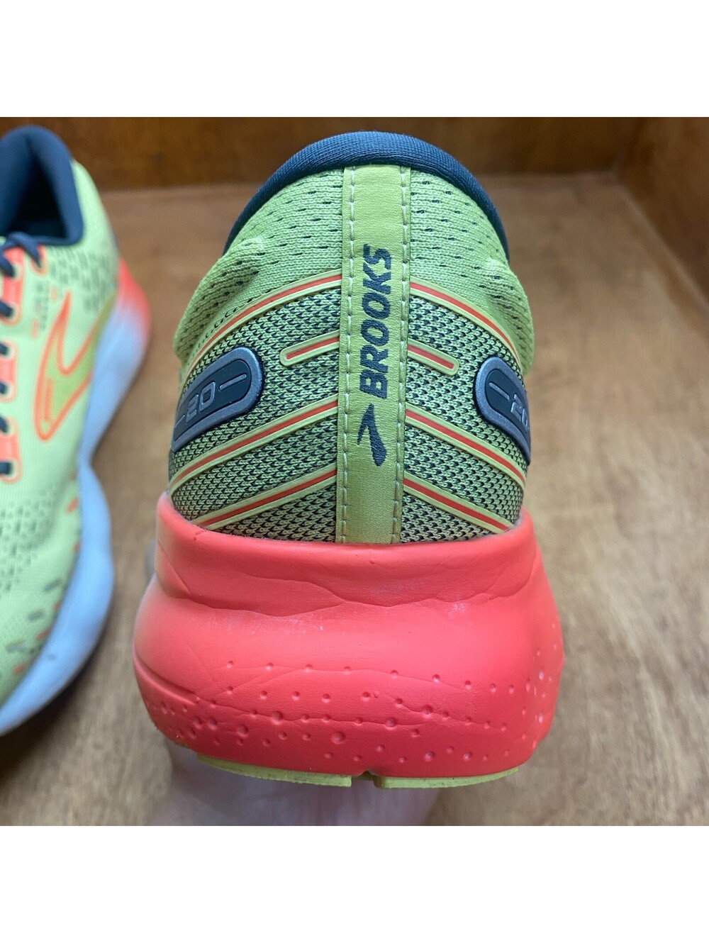 Brooks Glycerin 20 Running Shoes Mens Size 12 D Lime Orange Sneakers 1103821D725 - Picture 11 of 15
